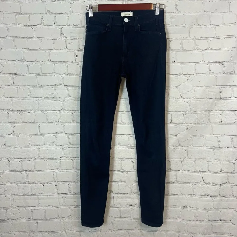 MCGUIRE Newton High Waist Skinny Jeans size 25 Dark Wash
